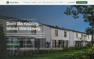 Venore Home — strona dewelopera zrealizowana przez AD Software